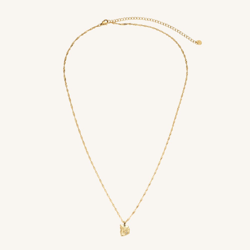 Goldene Edelstahlkette mit feiner Struktur und klassischer Eleganz von Juwejé